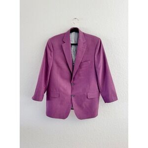 Marcello Sport Blazer Mens Large Plum Purple Italian Fabric Made in Canada Coat